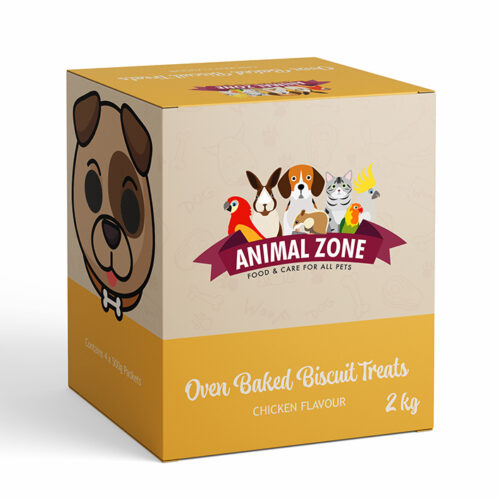animal zone_chicken_biscuits.jpg ANIMAL ZONE DOG BISCUITS CHICKEN 2KG - Image 1